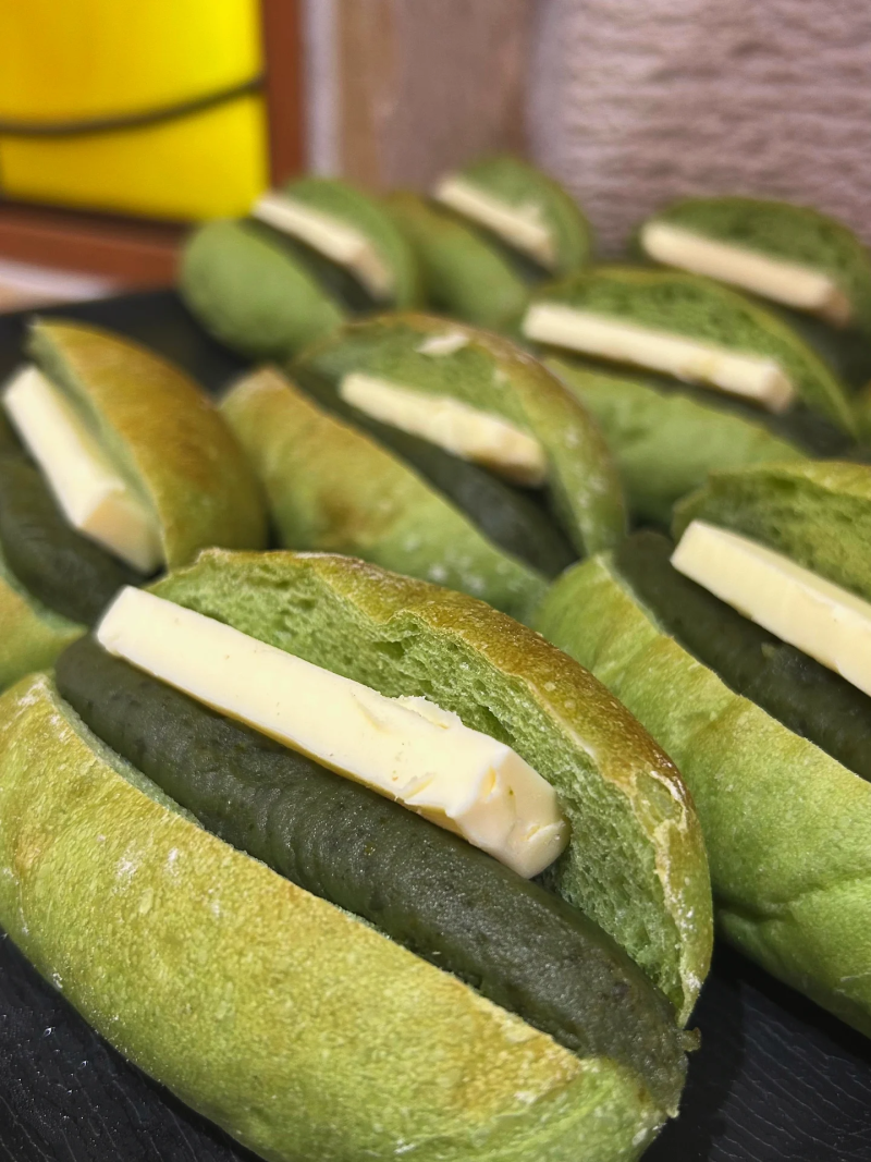 大変好評いただいております、抹茶あんバターをご用意しています（2025.06.03）