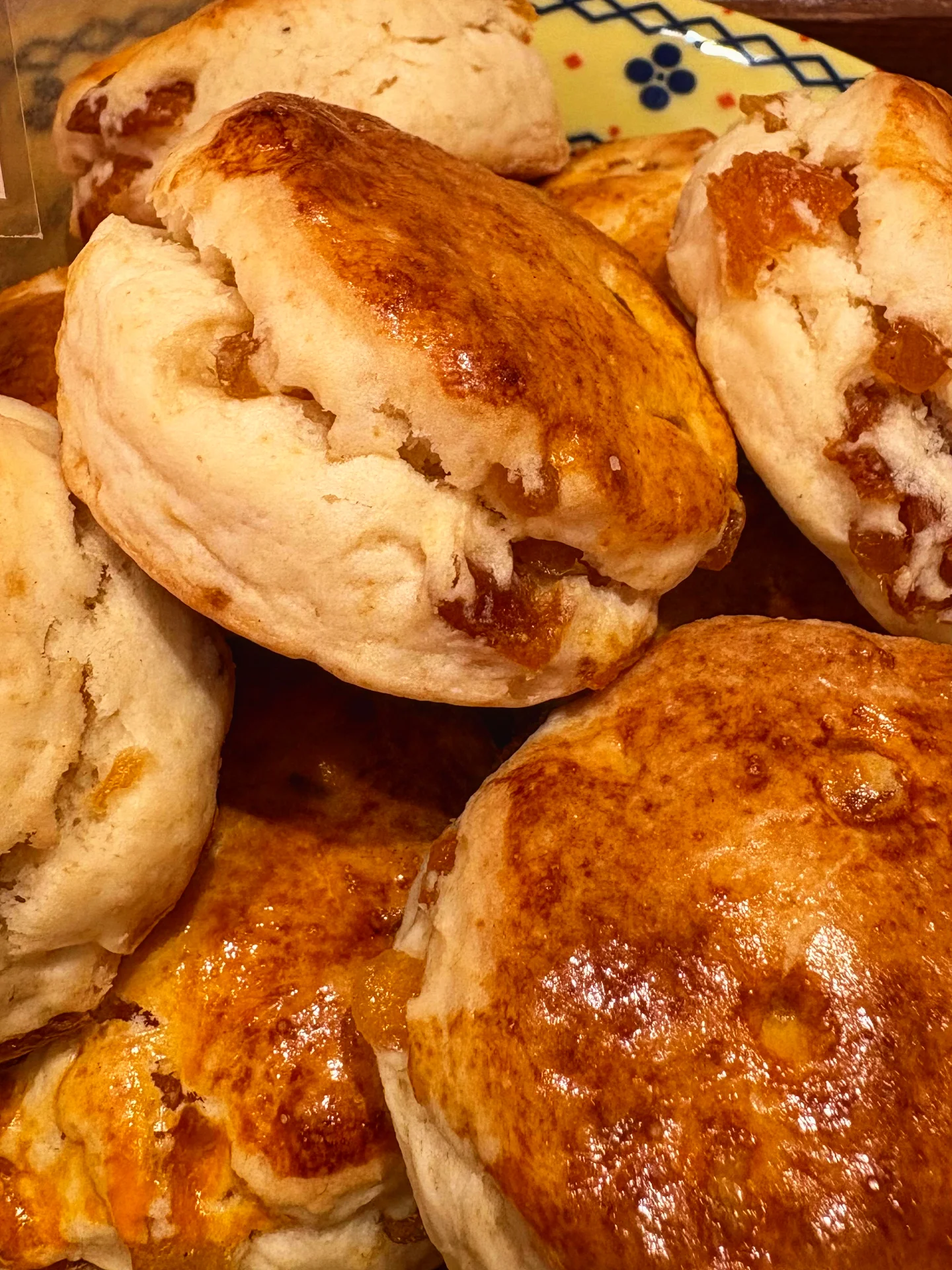 季節限定の新商品「パイナップルとマンゴーのスコーン」焼き上がっています(2025.08.22)